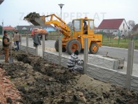 Betonzaun montage Beidseitige Muster