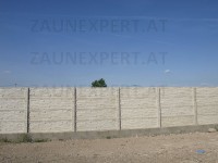 Betonzaun komplett fertig zaun Projekt