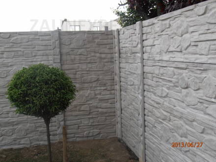 Betonzaun Alpenfels SET: 20 m  H: 200 cm B: 200 cm AKTION !